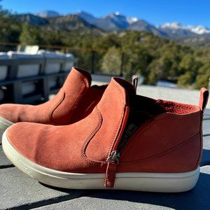 Ecco Soft 7 Zip Boots Nubuck Leather Ankle Booties Andorra Size 39 (8-8.5 US)